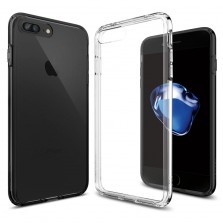 Silicone Clear Back Case for iPhone 7+