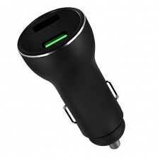 Dual-USB Car Charger with Quick Charge 3.0 