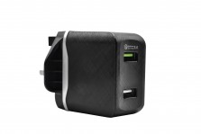 Dual USB Port QC 3.0 Home Charger with Type-C Cable