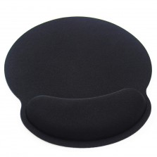 Memory Foam Mouse Pad with Wrist Support Black